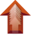 File:Up arrow 66x80 orange.png