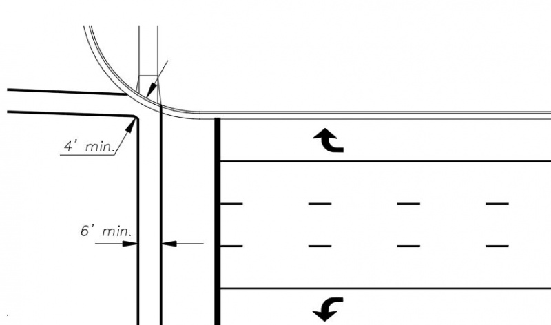 File:Basic Crosswalk Lines Intersecting at Corner.JPG